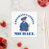 Gefeliciteerd Afstuderen jongen Afstuderen Pet Gow Servet (Insitu)