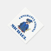 Gefeliciteerd Afstuderen jongen Afstuderen Pet Gow Servet (Hoek)