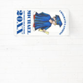 Gefeliciteerd Afstuderen jongen Afstuderen Pet Gow Spandoek (Insitu)