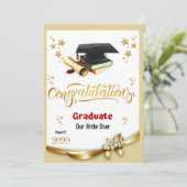 Gefeliciteerd, Afstuderen kaart (Staand voorkant)