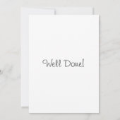 Gefeliciteerd, Afstuderen kaart (Achterkant)