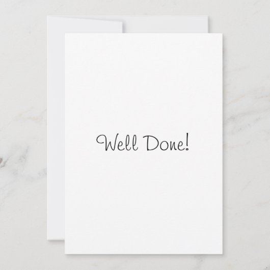 Gefeliciteerd, Afstuderen kaart (Achterkant)