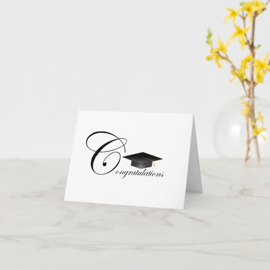 Gefeliciteerd Afstuderen Kaart (Gele Bloem)