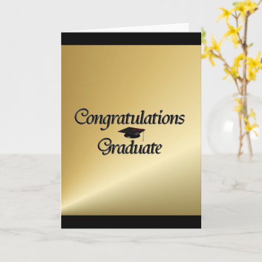 Gefeliciteerd Afstuderen Kaart (Gele Bloem)