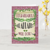 Gefeliciteerd Afstuderen Kaart (Gele Bloem)