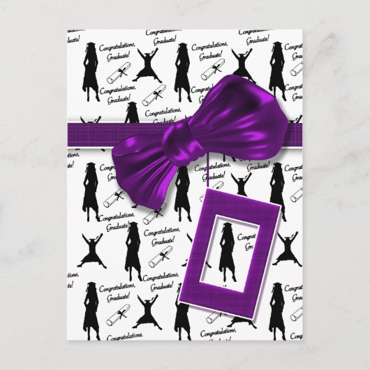 Gefeliciteerd afstuderen kaarten voor vrouwen (Voorkant)