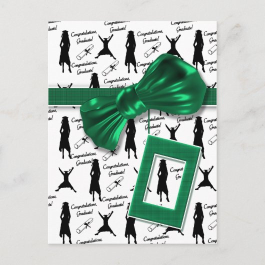 Gefeliciteerd afstuderen kaarten voor vrouwen (Voorkant)