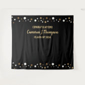 Gefeliciteerd Afstuderen klasse van 2024 achtergro Wandkleed (Voorkant (horizontaal))