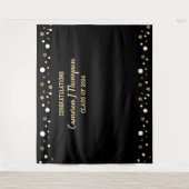 Gefeliciteerd Afstuderen klasse van 2024 achtergro Wandkleed (Voorkant)