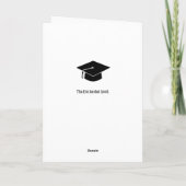 Gefeliciteerd Afstuderen Klasse van 2024 Rood Zwar Kaart (Achterkant)