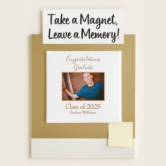 Gefeliciteerd Afstuderen Klasse van 20XX Foto Magneet