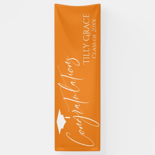 Gefeliciteerd Afstuderen Klasse van Helder Sinaasa Spandoek (Verticaal)