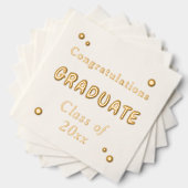 Gefeliciteerd Afstuderen Klasse van het Jaar Folie Servetten (Insitu (Gestapeld))