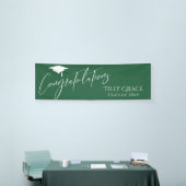 Gefeliciteerd Afstuderen Klasse van Leaf Green Spandoek (Beurs)