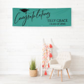 Gefeliciteerd Afstuderen Klasse van Licht Blauwgro Spandoek (Insitu)