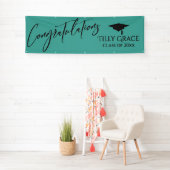 Gefeliciteerd Afstuderen Klasse van Licht Blauwgro Spandoek (Insitu)