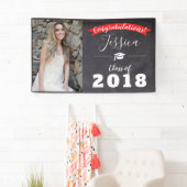 Gefeliciteerd Afstuderen klasse zwart/rode banner (Insitu)