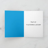 Gefeliciteerd Afstuderen Lege rol toiletpapier Feestdagen Kaart (Binnen)