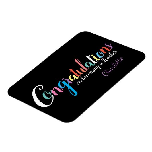 Gefeliciteerd afstuderen leraar magneet (Linkerzijde)