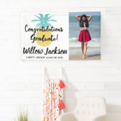 Gefeliciteerd Afstuderen Luau Afstudeerder Party,  Spandoek