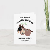 Gefeliciteerd, Afstuderen met creditcardsleuf op m Kaart (Voorkant)