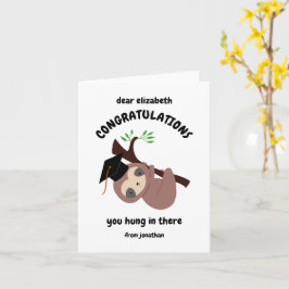 Gefeliciteerd, Afstuderen met creditcardsleuf op m Kaart