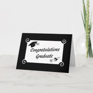 Gefeliciteerd Afstuderen met Pet en Diploma Kaart