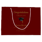 Gefeliciteerd Afstuderen met Pet Groot Cadeauzakje (Achterkant)