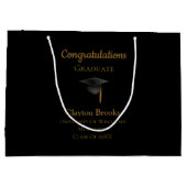 Gefeliciteerd Afstuderen met Pet Groot Cadeauzakje (Achterkant)