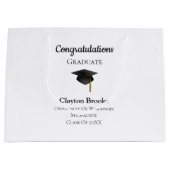 Gefeliciteerd Afstuderen met Pet Groot Cadeauzakje (Voorkant)