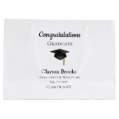 Gefeliciteerd Afstuderen met Pet Groot Cadeauzakje (Achterkant)