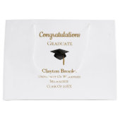 Gefeliciteerd Afstuderen met Pet Groot Cadeauzakje (Voorkant)