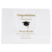 Gefeliciteerd Afstuderen met Pet Groot Cadeauzakje (Achterkant)