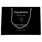 Gefeliciteerd Afstuderen met Pet Groot Cadeauzakje (Voorkant)