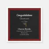 Gefeliciteerd Afstuderen met Pet Servet (Voorkant)