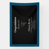 Gefeliciteerd Afstuderen met Pet Spandoek (Verticaal)