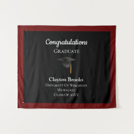 Gefeliciteerd Afstuderen met Pet Wandkleed