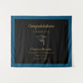 Gefeliciteerd Afstuderen met Pet Wandkleed (Voorkant (horizontaal))
