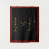 Gefeliciteerd Afstuderen met Pet Wandkleed (Voorkant)