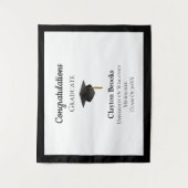 Gefeliciteerd Afstuderen met Pet Wandkleed (Voorkant)