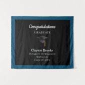 Gefeliciteerd Afstuderen met Pet Wandkleed (Voorkant (horizontaal))