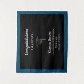 Gefeliciteerd Afstuderen met Pet Wandkleed (Voorkant)