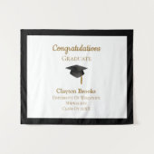 Gefeliciteerd Afstuderen met Pet Wandkleed (Voorkant (horizontaal))