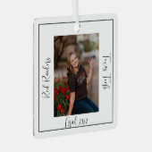 Gefeliciteerd Afstuderen Metal Ornament (Voorkant Rechts)