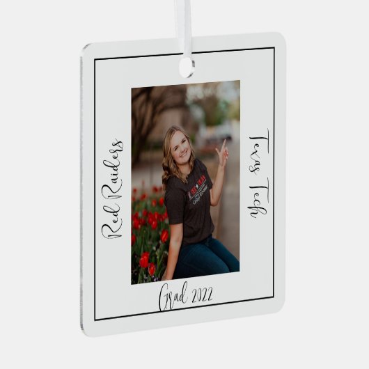 Gefeliciteerd Afstuderen Metal Ornament (Voorkant Rechts)