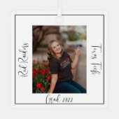 Gefeliciteerd Afstuderen Metal Ornament (Voorkant)