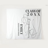 Gefeliciteerd Afstuderen Naam 2025 afstuderen Wandkleed (Voorkant (horizontaal))