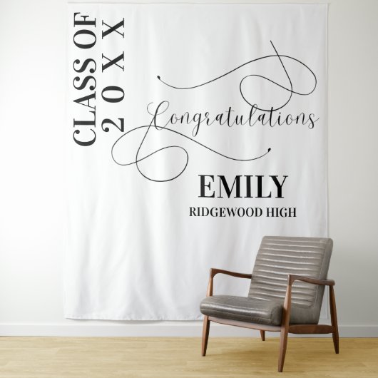 Gefeliciteerd Afstuderen Naam 2025 afstuderen Wandkleed (In situ)