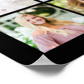 Gefeliciteerd Afstuderen Naam 31 Photo Collage Cus Poster (Hoek)