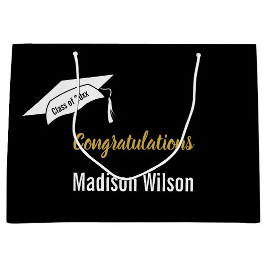 Gefeliciteerd Afstuderen Naam Klasse van 2026 Groot Cadeauzakje (Voorkant)